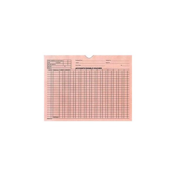 Asp A/P VoucherEnvelopeGeneralAccounting Style, 9" X 12", 100 Per Pk:Pink Pk 5473 - main